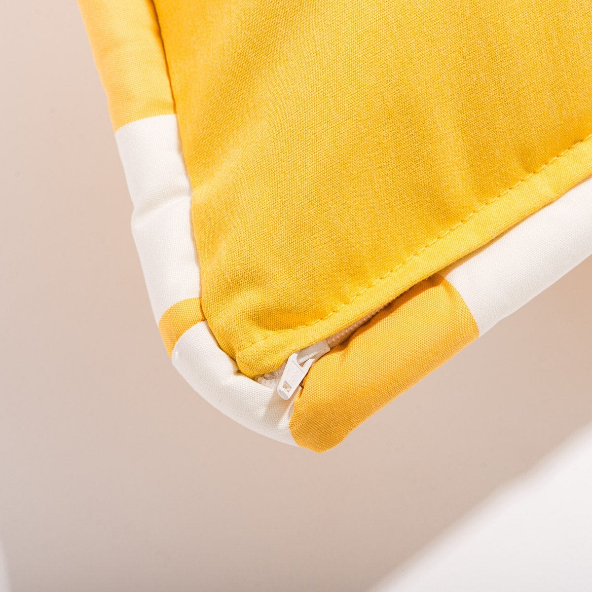 The Euro Throw Pillow - Crew Mimosa Yellow Stripe - Image 5