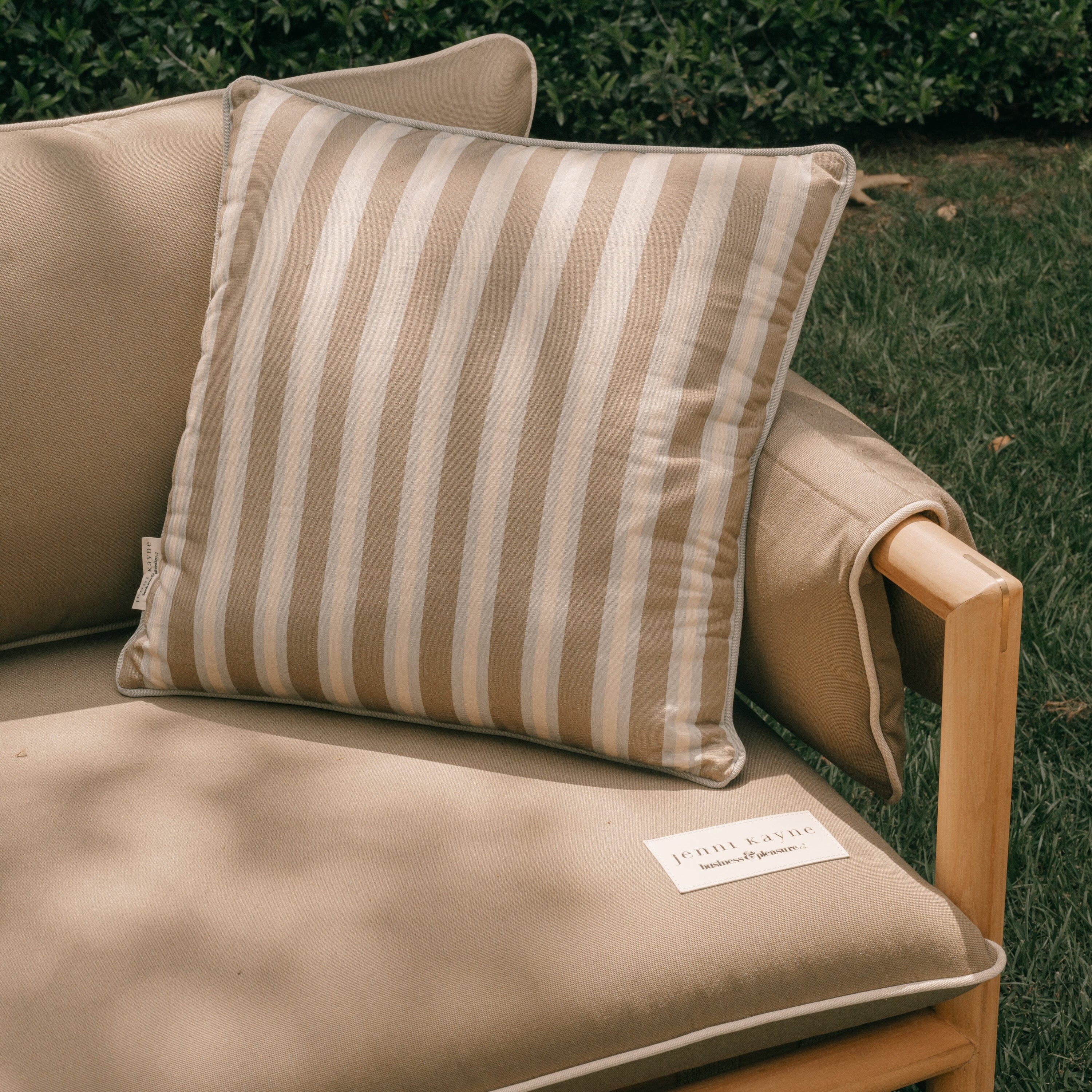 The Euro Throw Pillow x Jenni Kayne | California Stripe - Image 2