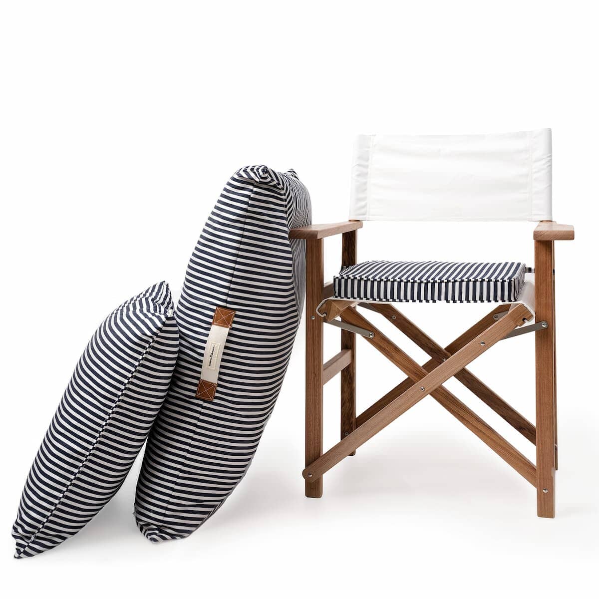 The Euro Throw Pillow - Lauren's Navy Stripe - Image 10