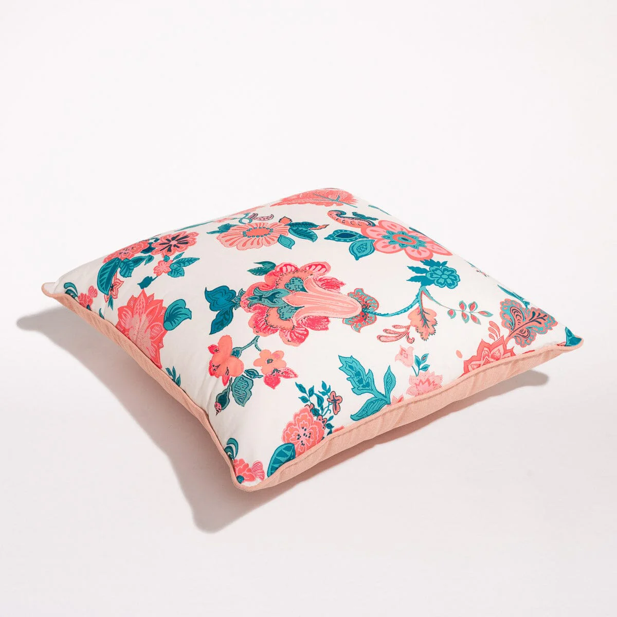 The Euro Throw Pillow - Paisley Bay Palm Pink - Image 6