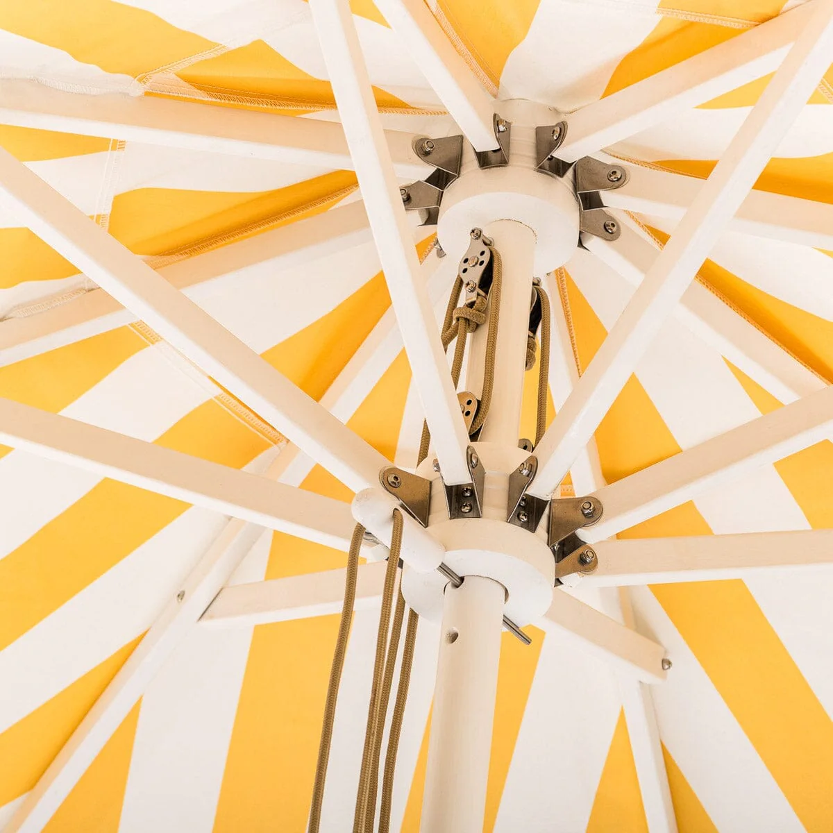 The Market Umbrella - Crew Mimosa Yellow Stripe - Image 4