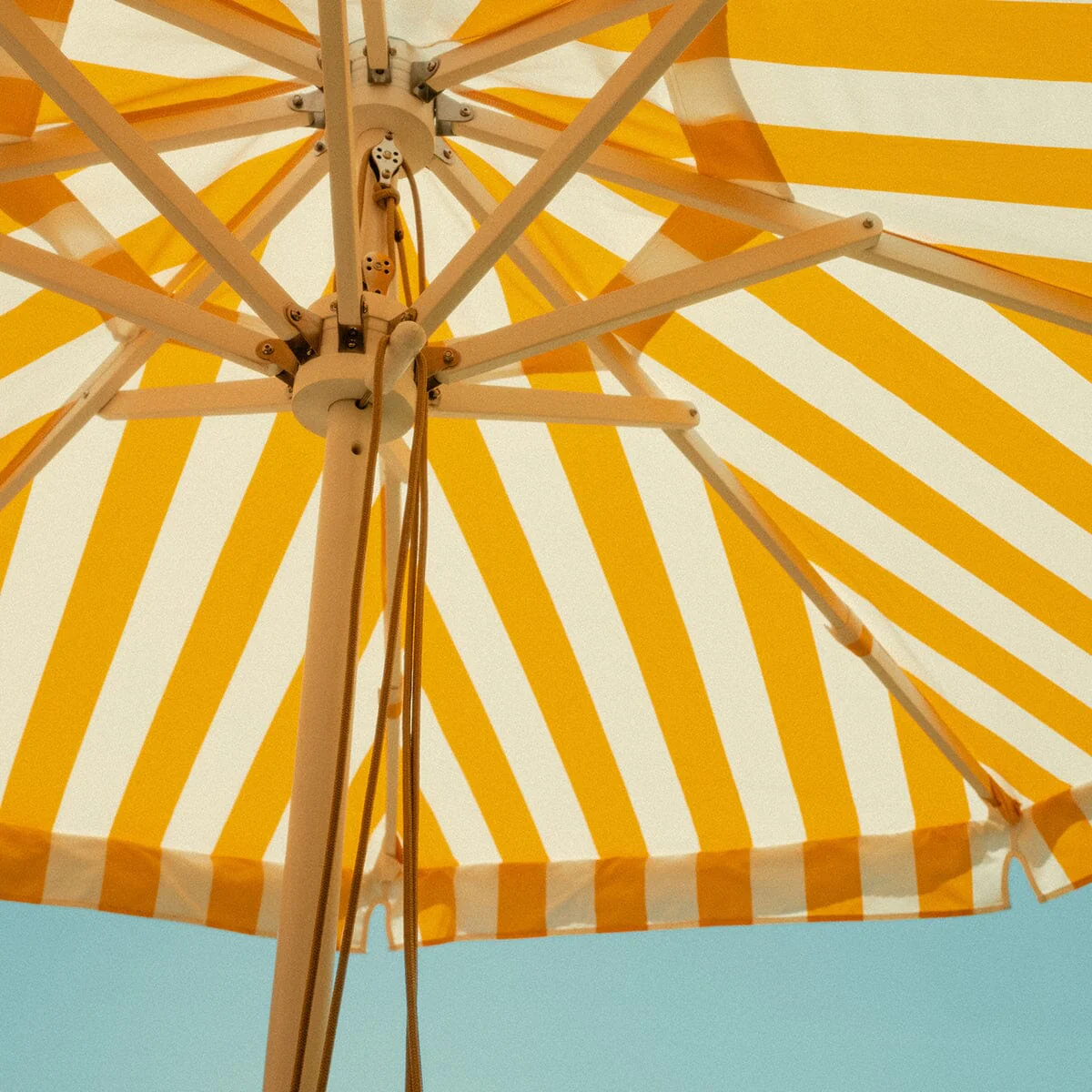 The Market Umbrella - Crew Mimosa Yellow Stripe - Image 8