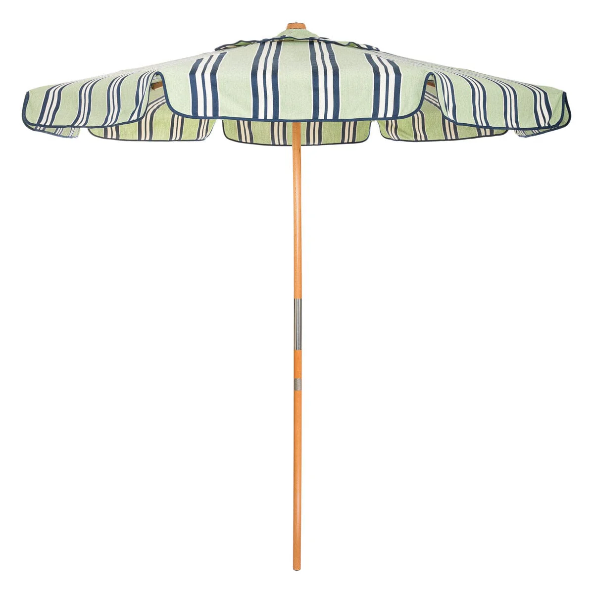 The Market Umbrella x Julia Berolzheimer in Green Stripes