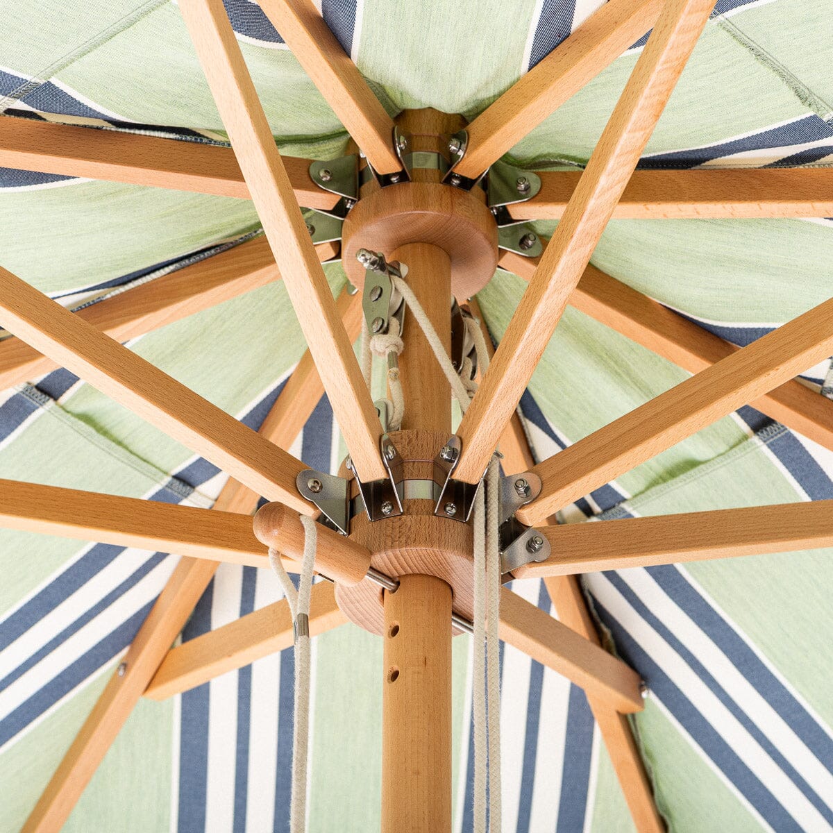 The Market Umbrella x Julia Berolzheimer in Green Stripes - Image 3