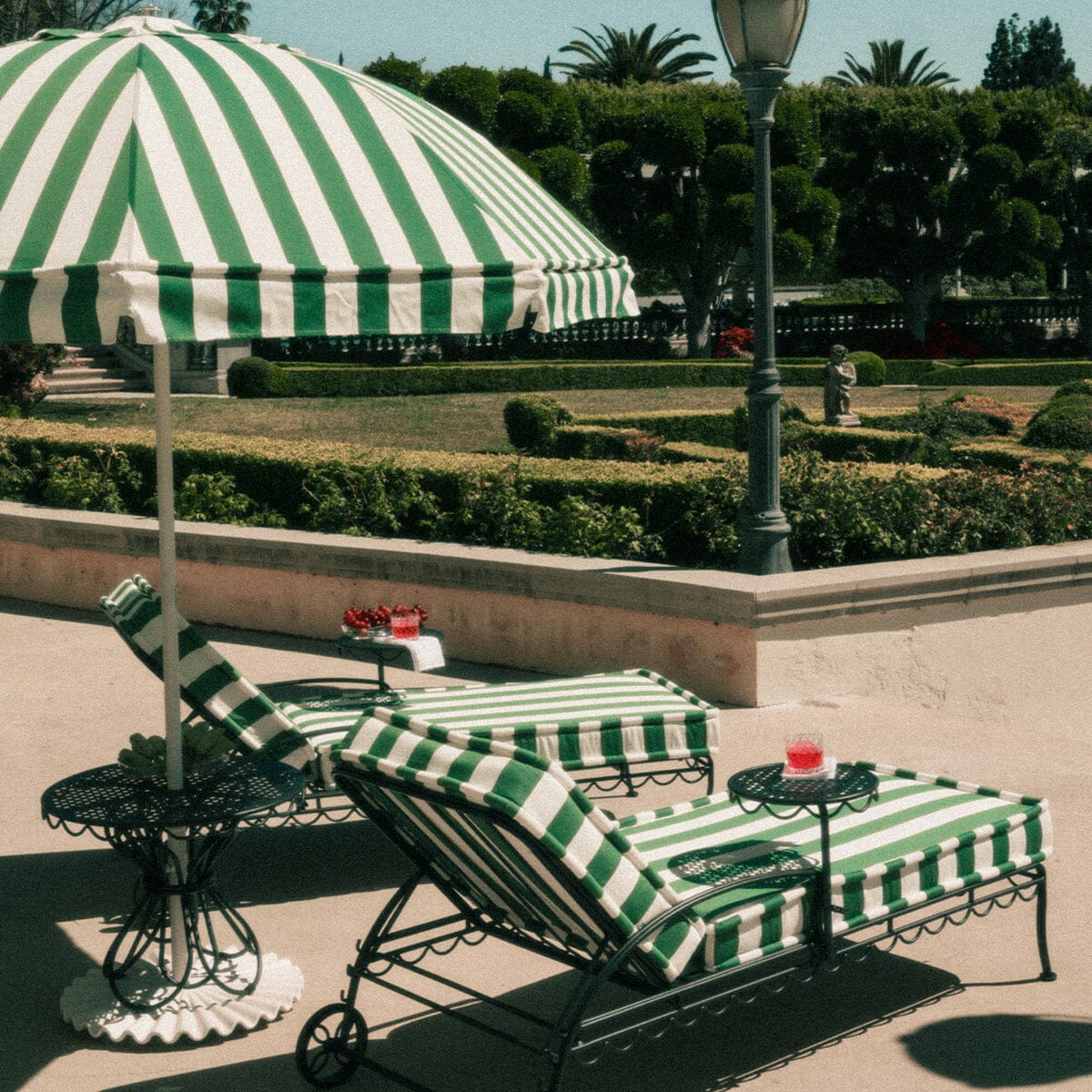 The Patio Umbrella - Crew Canyon Green Stripe - Image 9