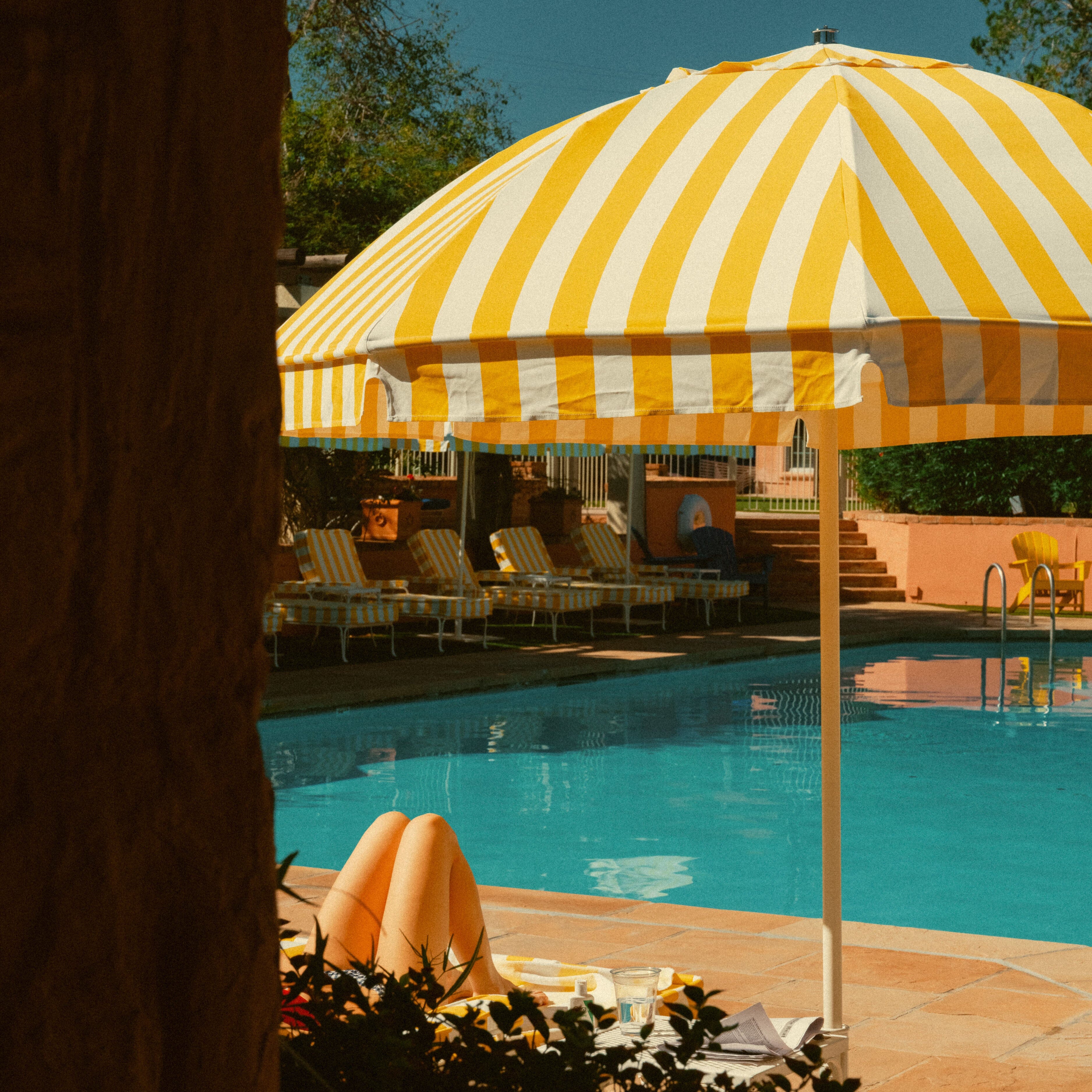 The Patio Umbrella - Crew Mimosa Yellow Stripe - Image 8
