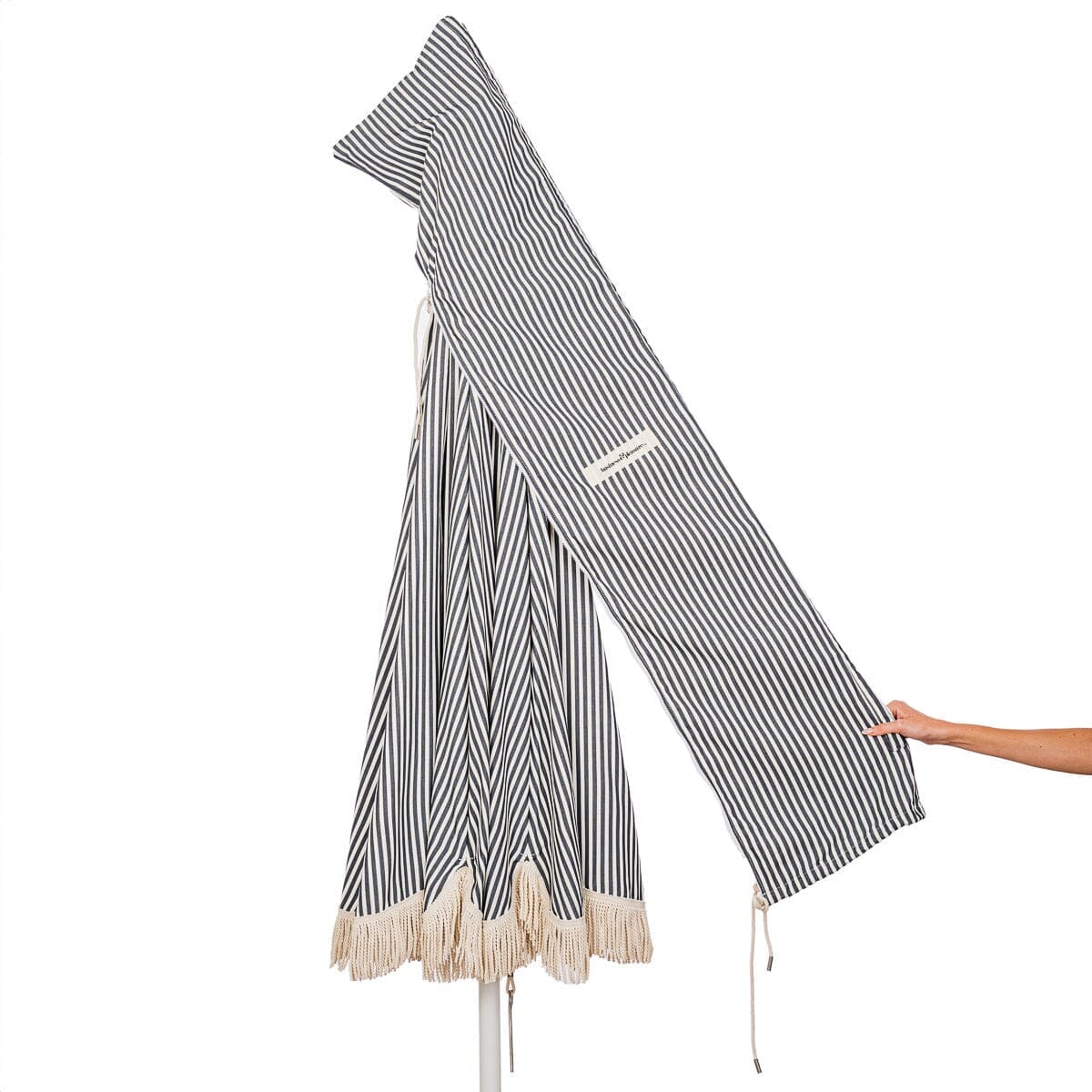 The Patio Umbrella - Lauren's Navy Stripe - Image 8