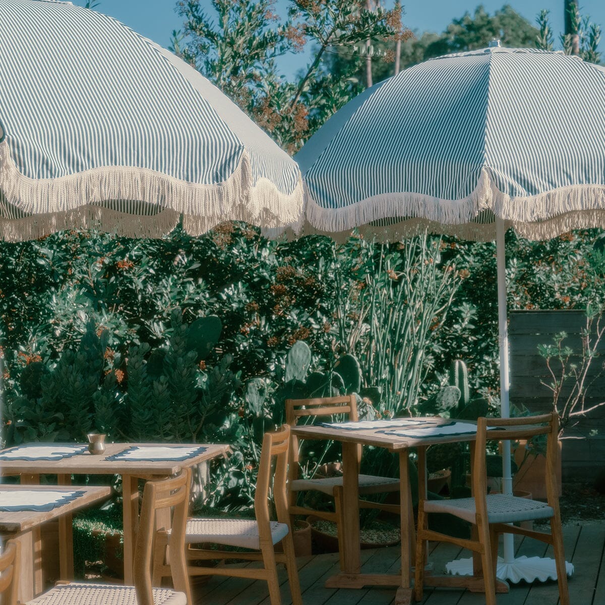 The Patio Umbrella - Lauren's Navy Stripe - Image 9