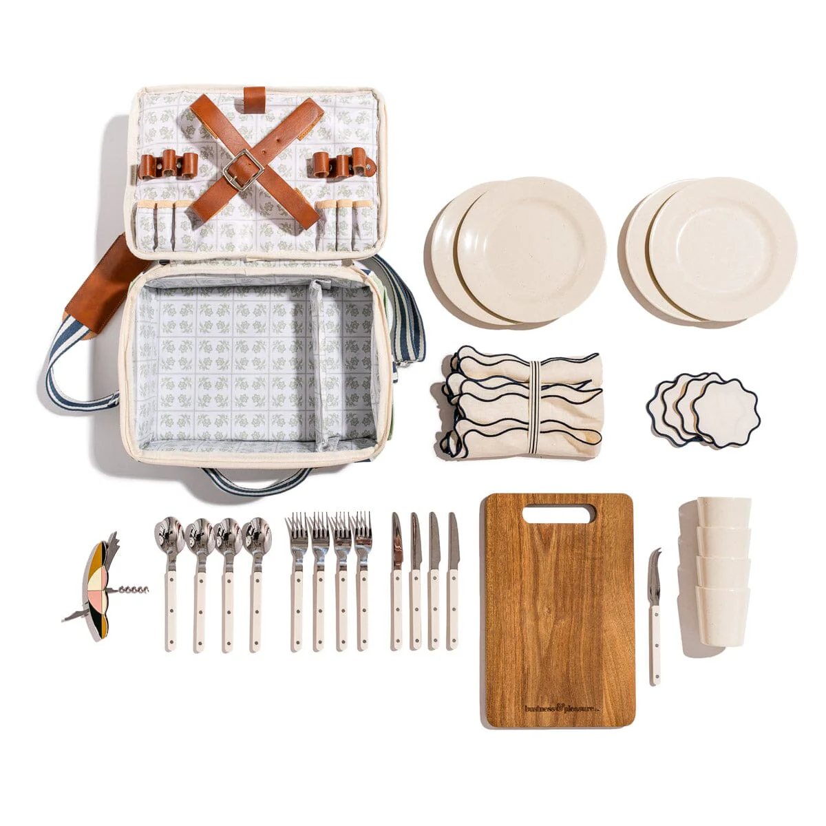 The Picnic Set x Julia Berolzheimer in Green Stripes - Image 3