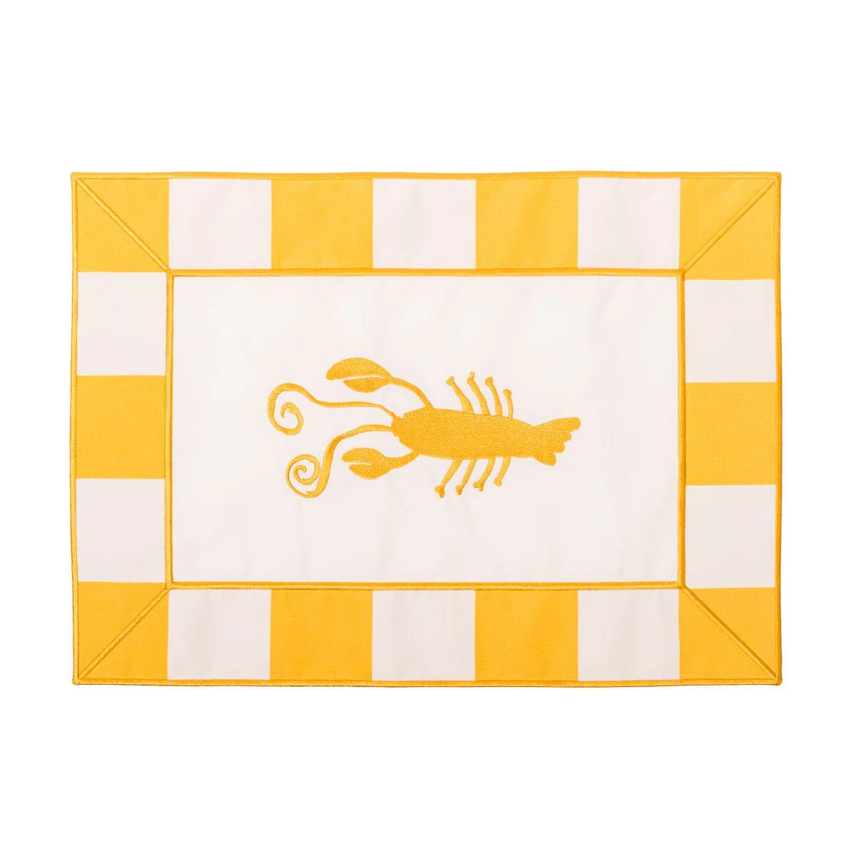 The Placemat - Crew Mimosa Yellow Stripe