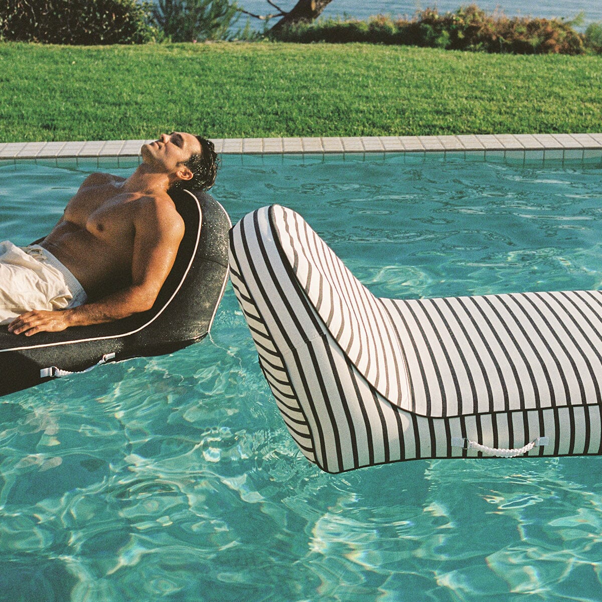 The Pool Lounger - Monaco Black Stripe - Image 10