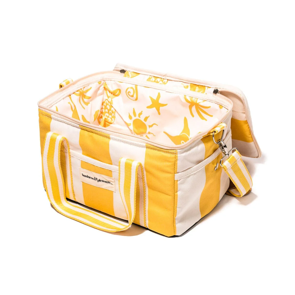 The Premium Cooler Bag - Crew Mimosa Yellow Stripe - Image 4