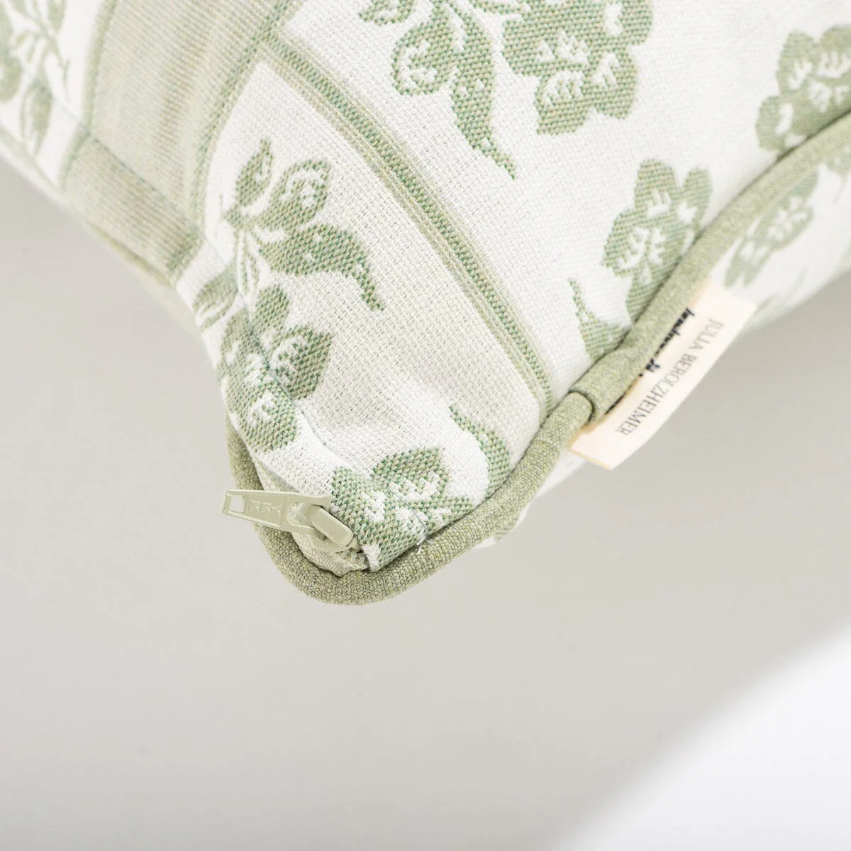 The Rectangle Throw Pillow x Julia Berolzheimer in Jacquard Green - Image 5