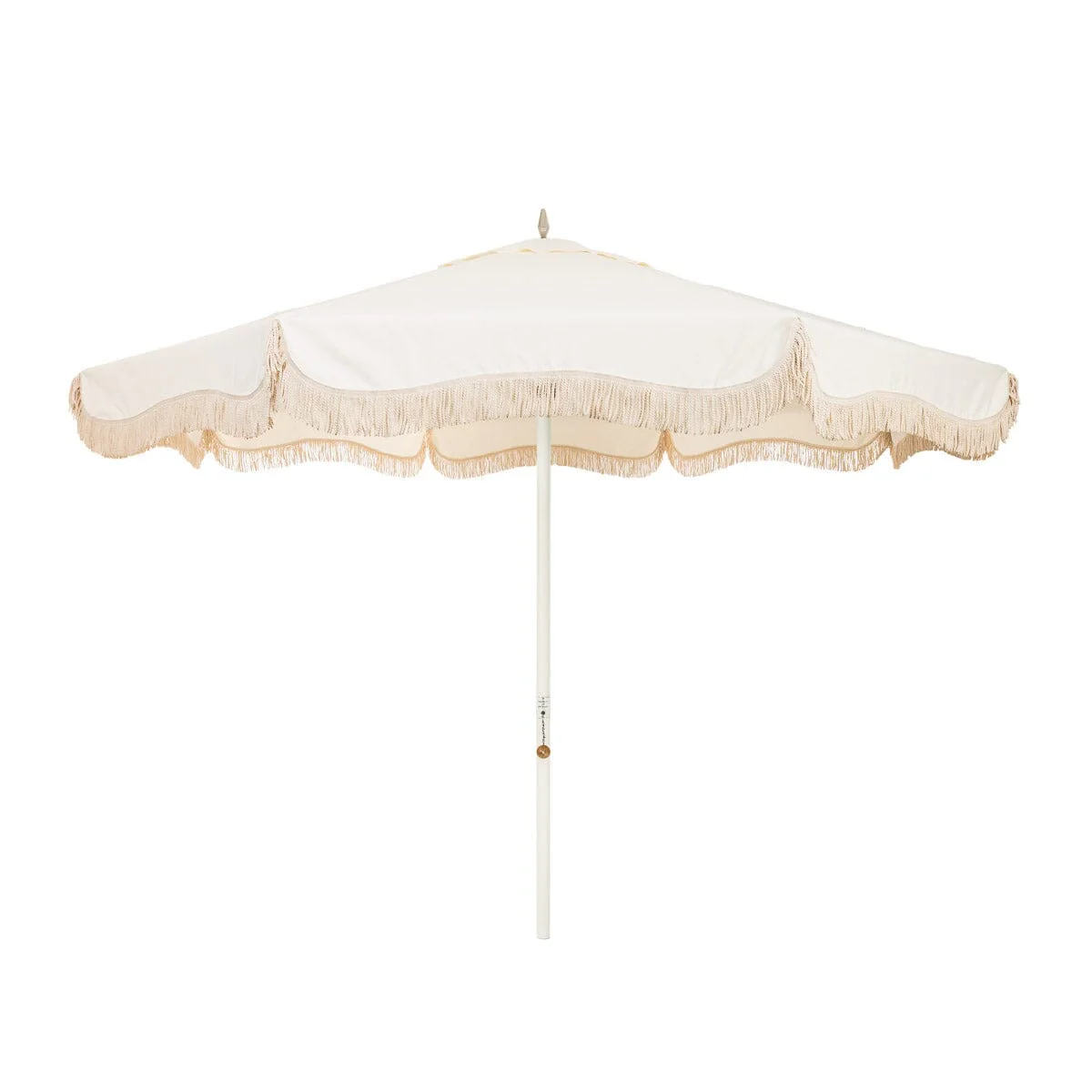 The Resort Market Umbrella in Antique White | 10' Antique White Frame