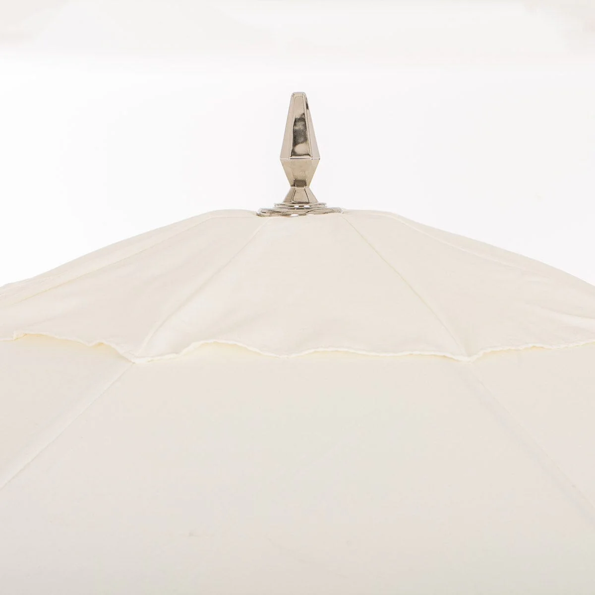 The Resort Market Umbrella in Antique White | 10' Antique White Frame - Image 4