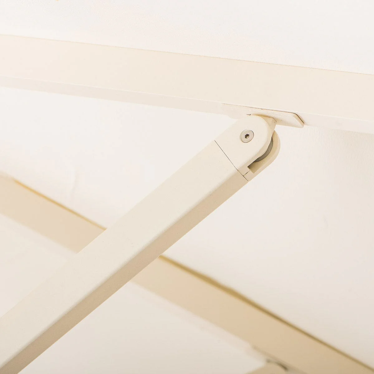 The Resort Market Umbrella in Antique White | 10' Antique White Frame - Image 9