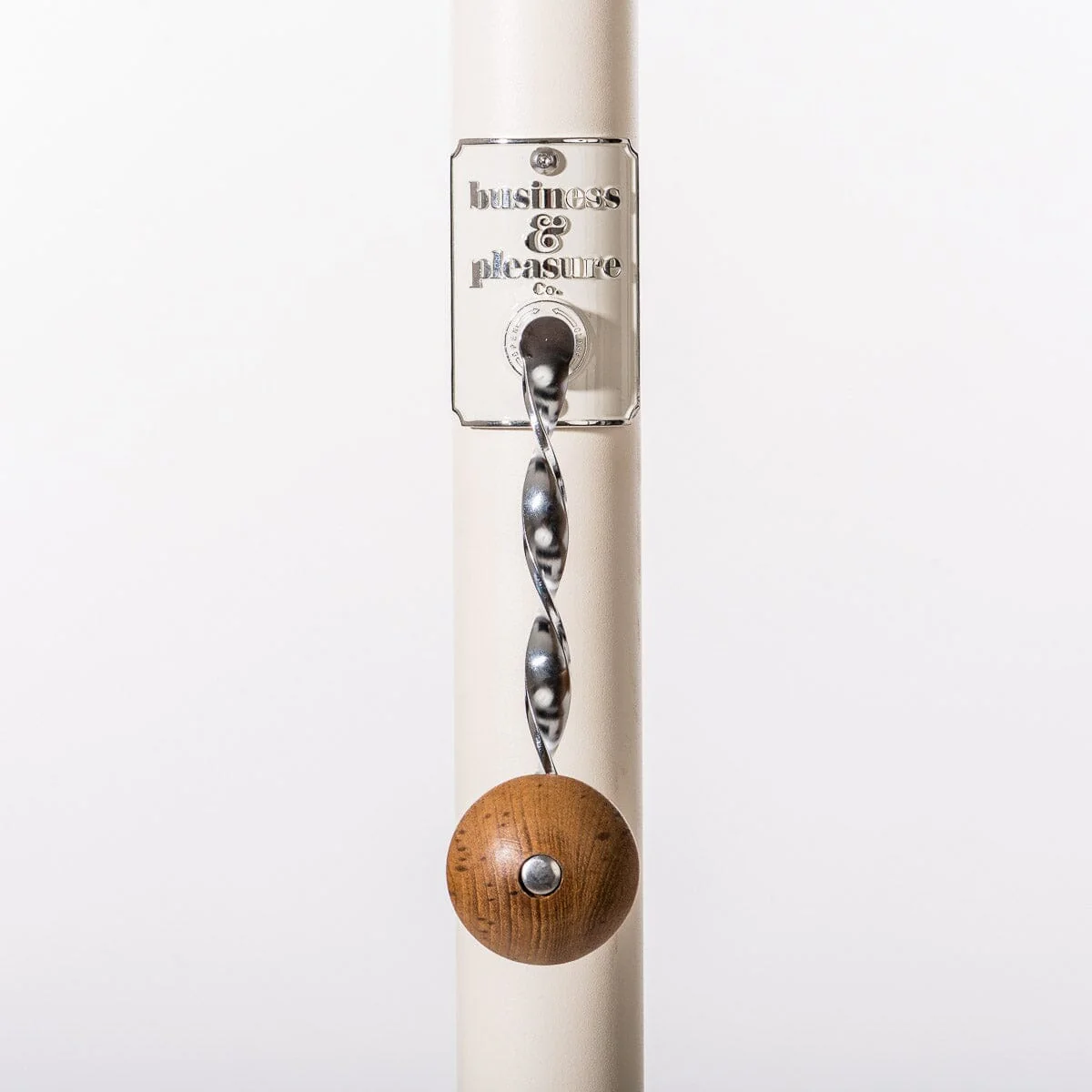 The Resort Market Umbrella in Crew Le Sirenuse Stripe | 10' Antique White Frame - Image 12