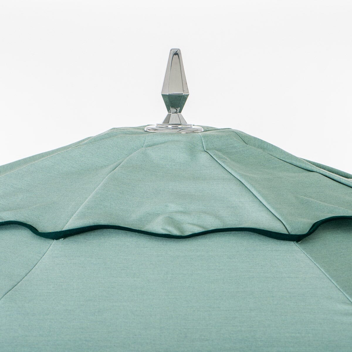 The Resort Market Umbrella in Rivie Green | 8' Antique White Frame - Image 5