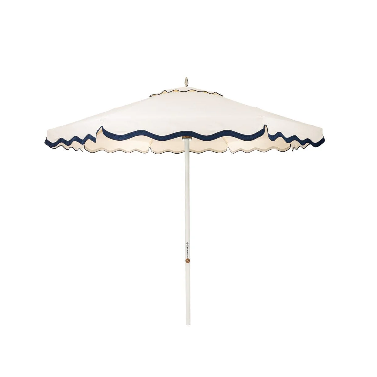 The Resort Market Umbrella in Rivie White | 8' Antique White Frame