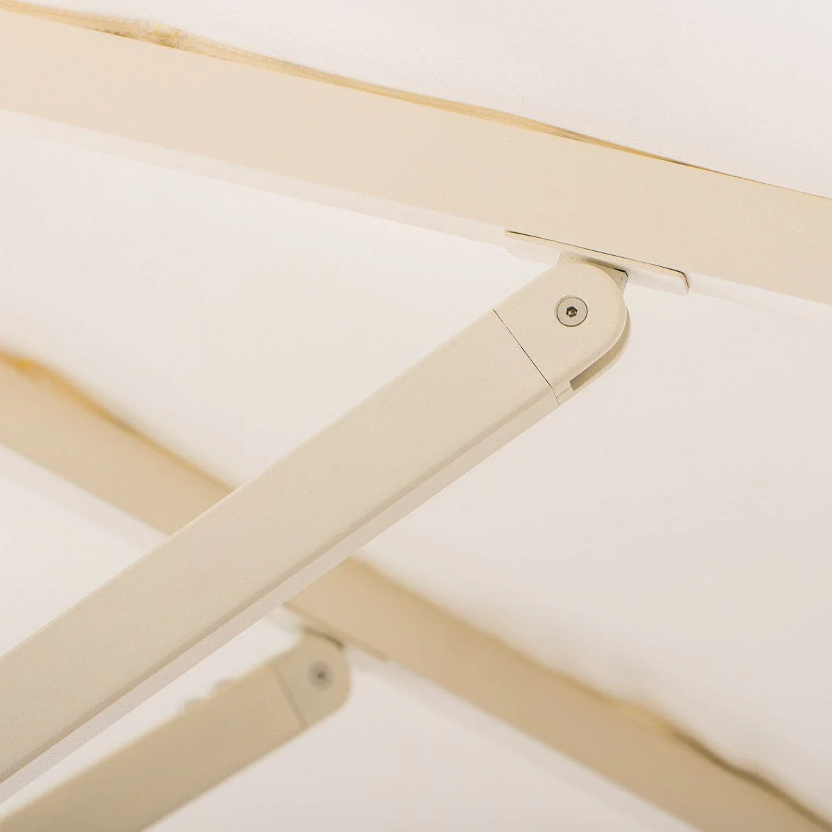 The Resort Market Umbrella in Rivie White | 8' Antique White Frame - Image 10