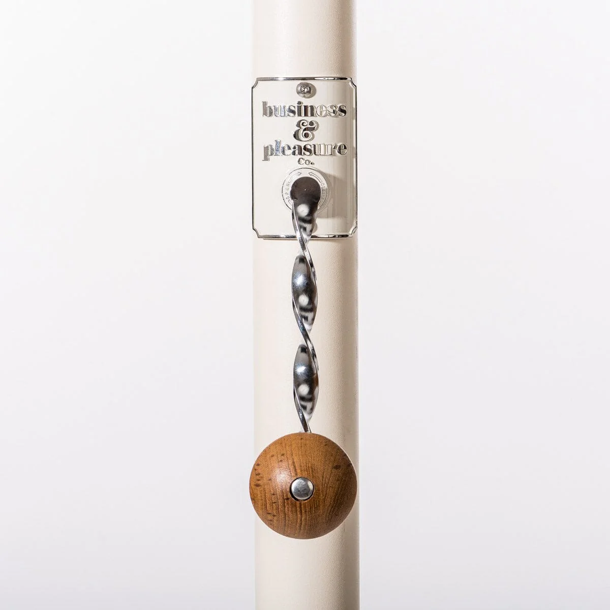 The Resort Market Umbrella in Rivie White | 8' Antique White Frame - Image 12