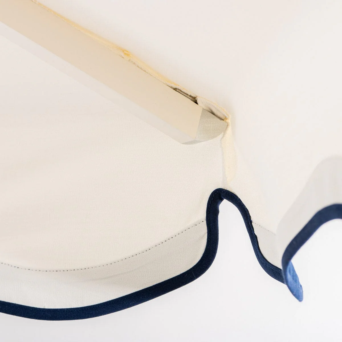 The Resort Market Umbrella in Rivie White | 8' Antique White Frame - Image 9
