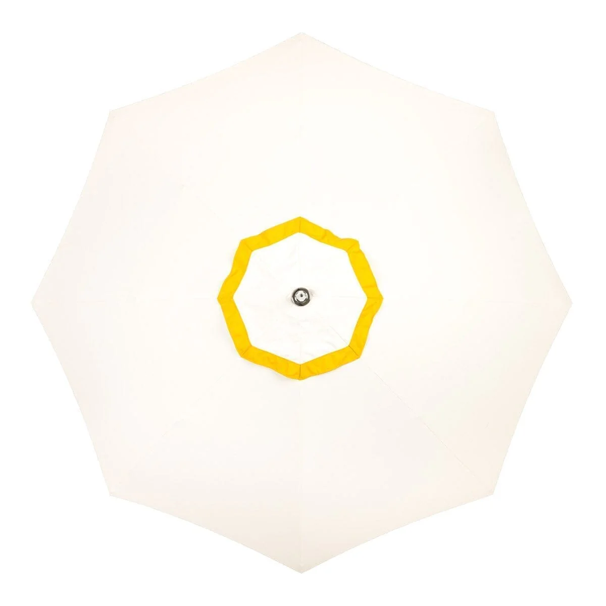The Resort Market Umbrella - Octagon - Canopy 10' - Border Valance - Mimosa Yellow