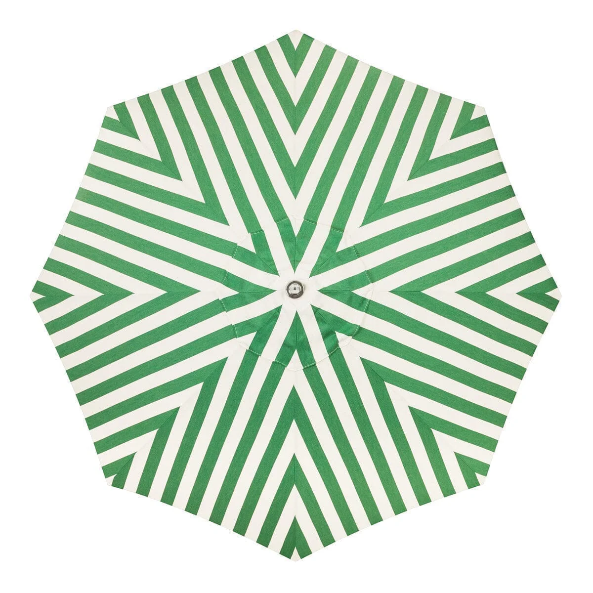 The Resort Market Umbrella - Octagon - Canopy 10' - Crew Canyon Green Stripe