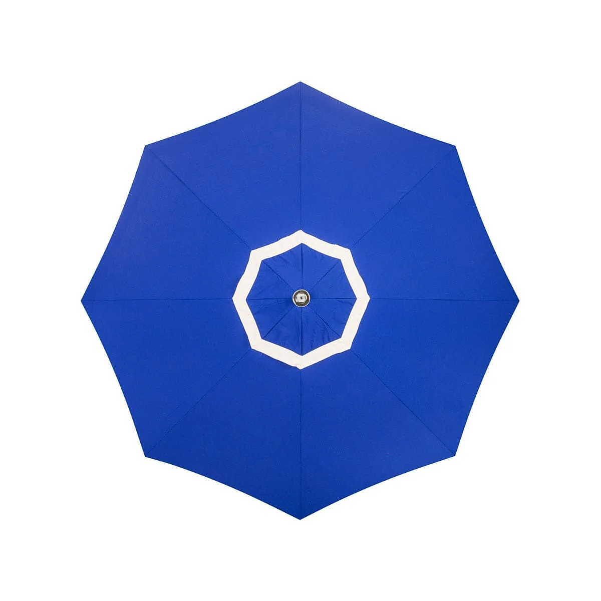 The Resort Market Umbrella - Octagon - Canopy 8' - Border Valance - Mediterranean Blue
