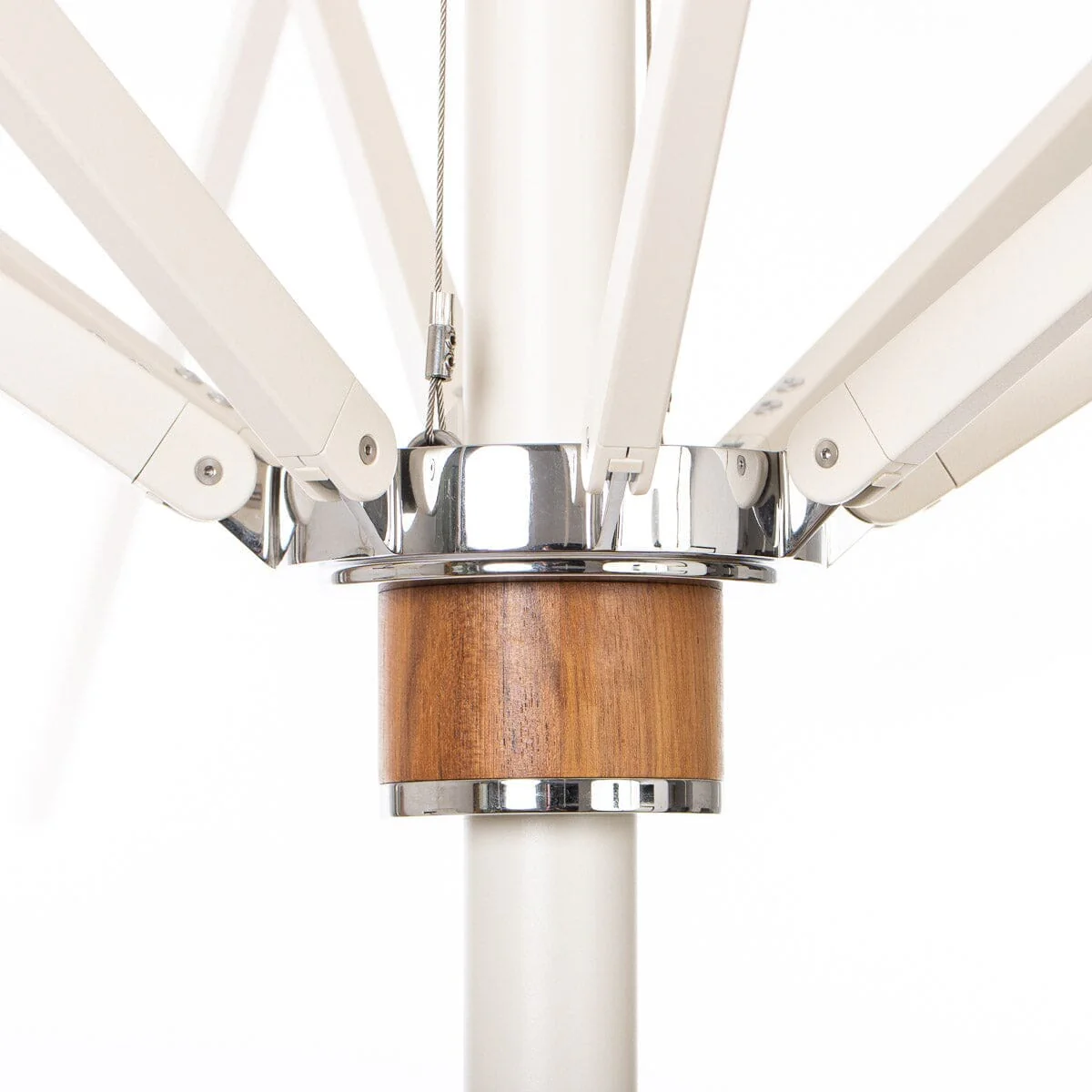 The Resort Market Umbrella - Octagon - Frame 8' - Antique White - Image 4