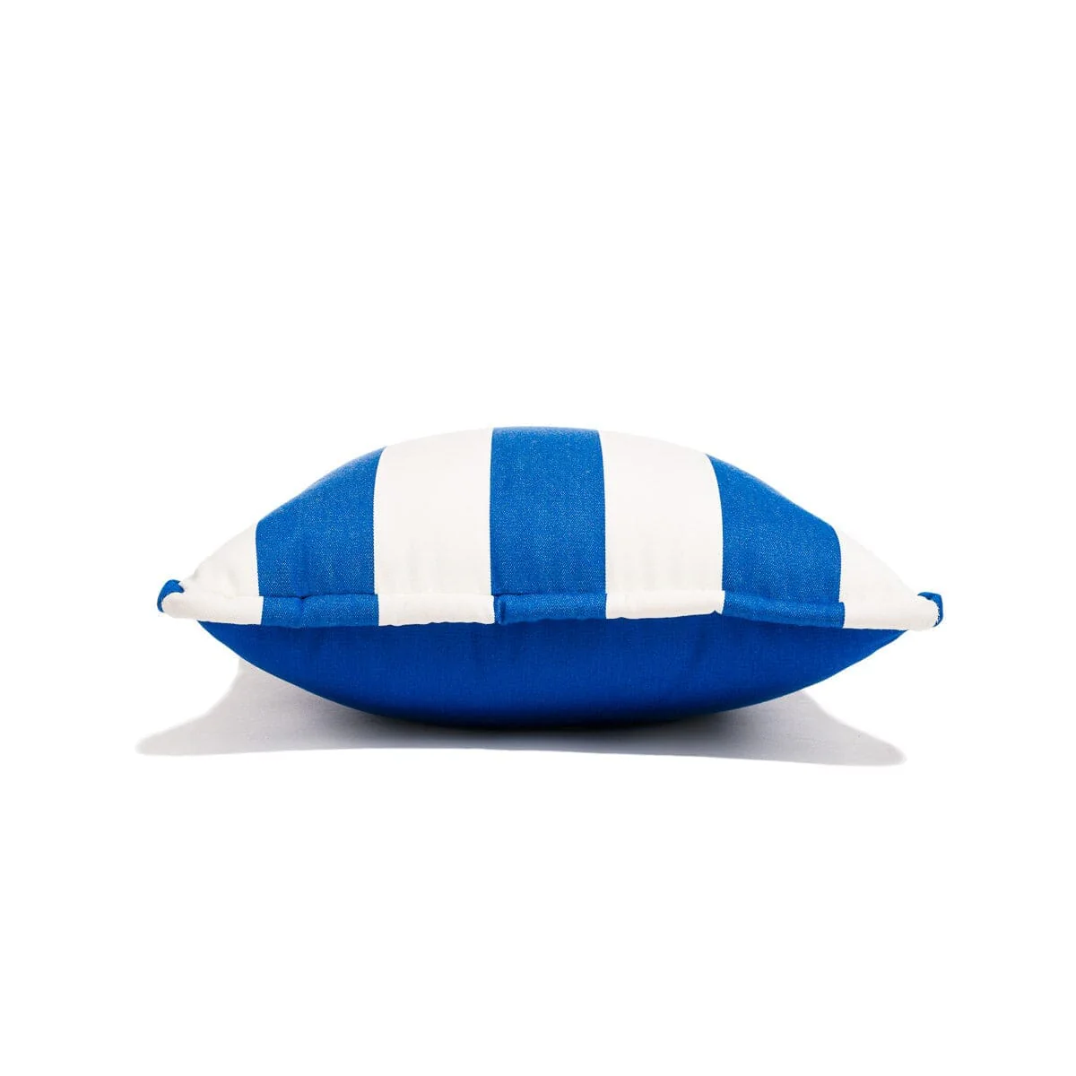 The Small Square Throw Pillow - Crew Mediterranean Blue Stripe - Image 3