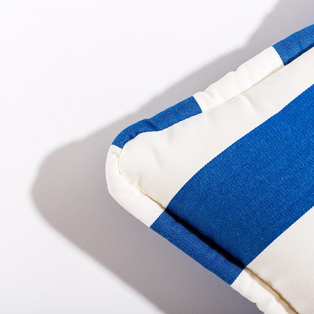The Small Square Throw Pillow - Crew Mediterranean Blue Stripe - Image 4