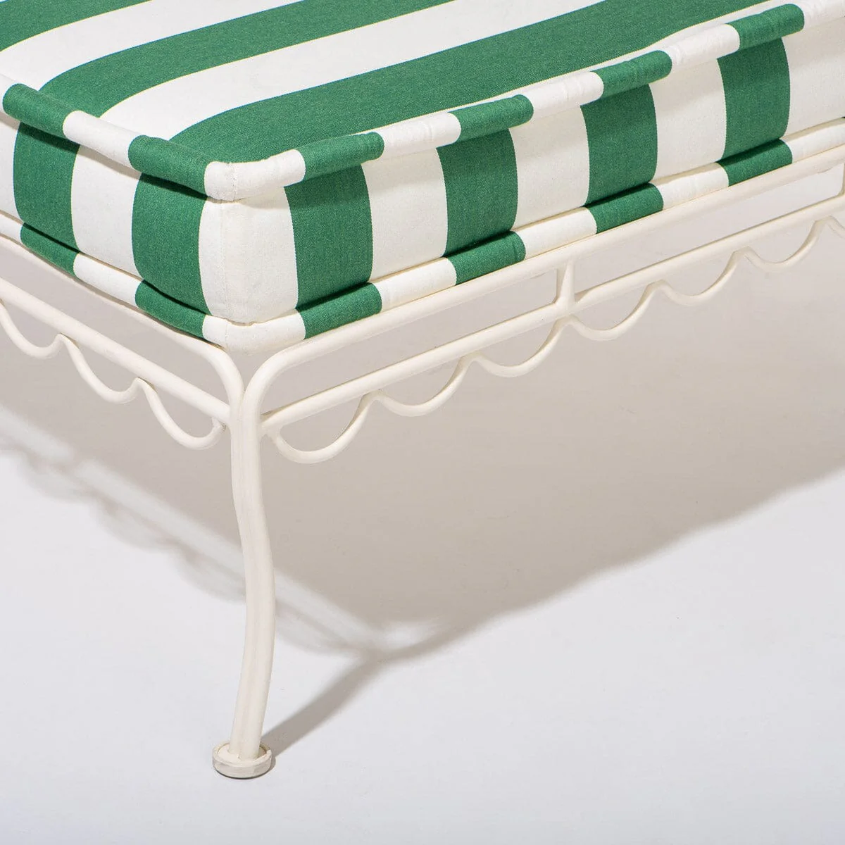 The Sun Lounger Slip Cover - Crew Canyon Green Stripe - Image 5
