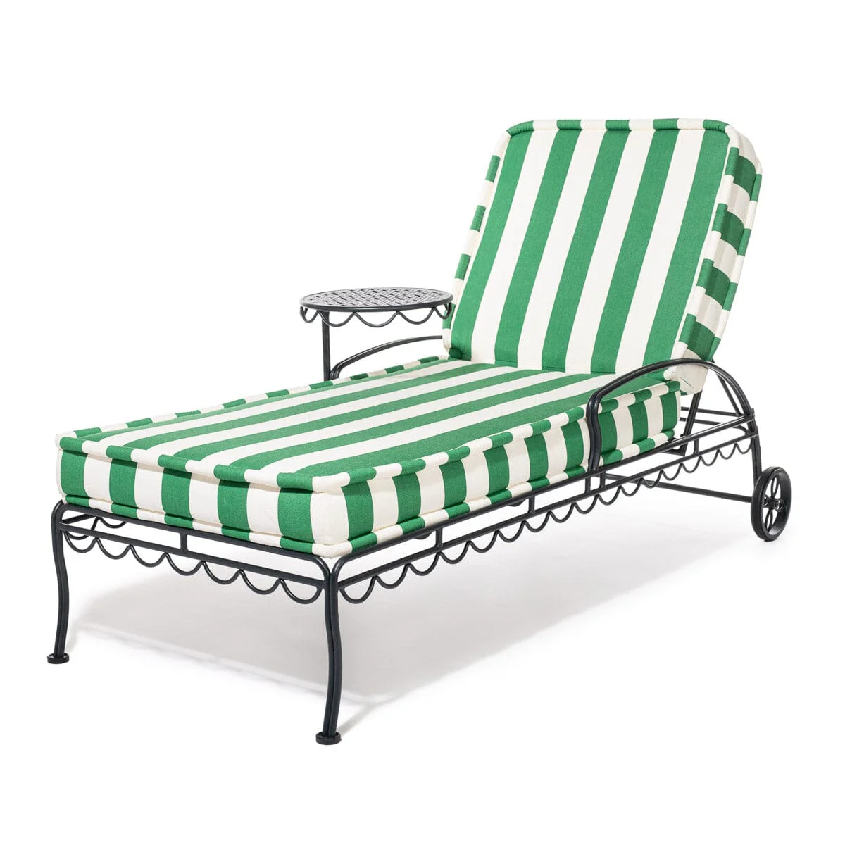 The Sun Lounger Slip Cover - Crew Canyon Green Stripe - Image 8