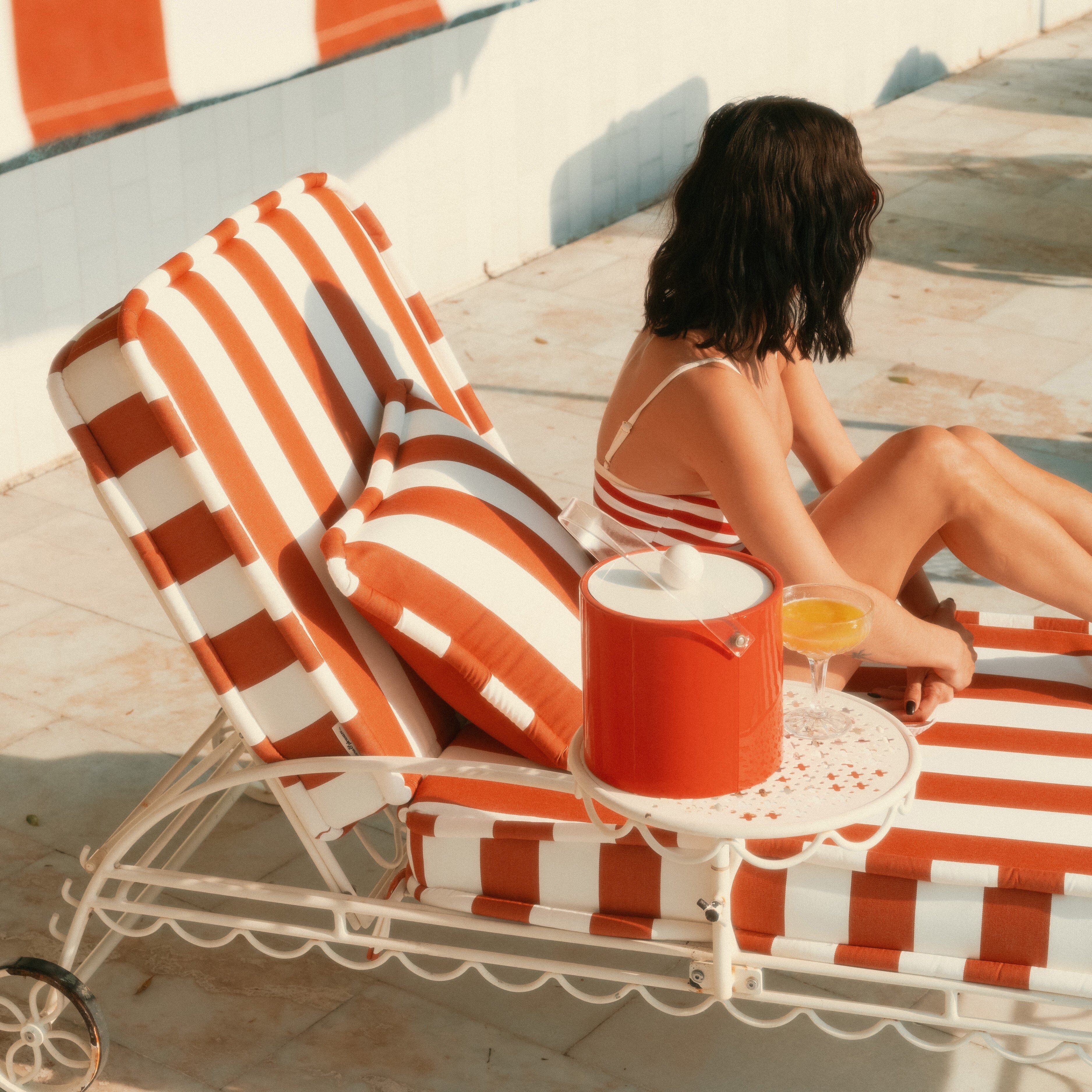 The Sun Lounger Slip Cover - Crew Le Sirenuse Stripe - Image 2