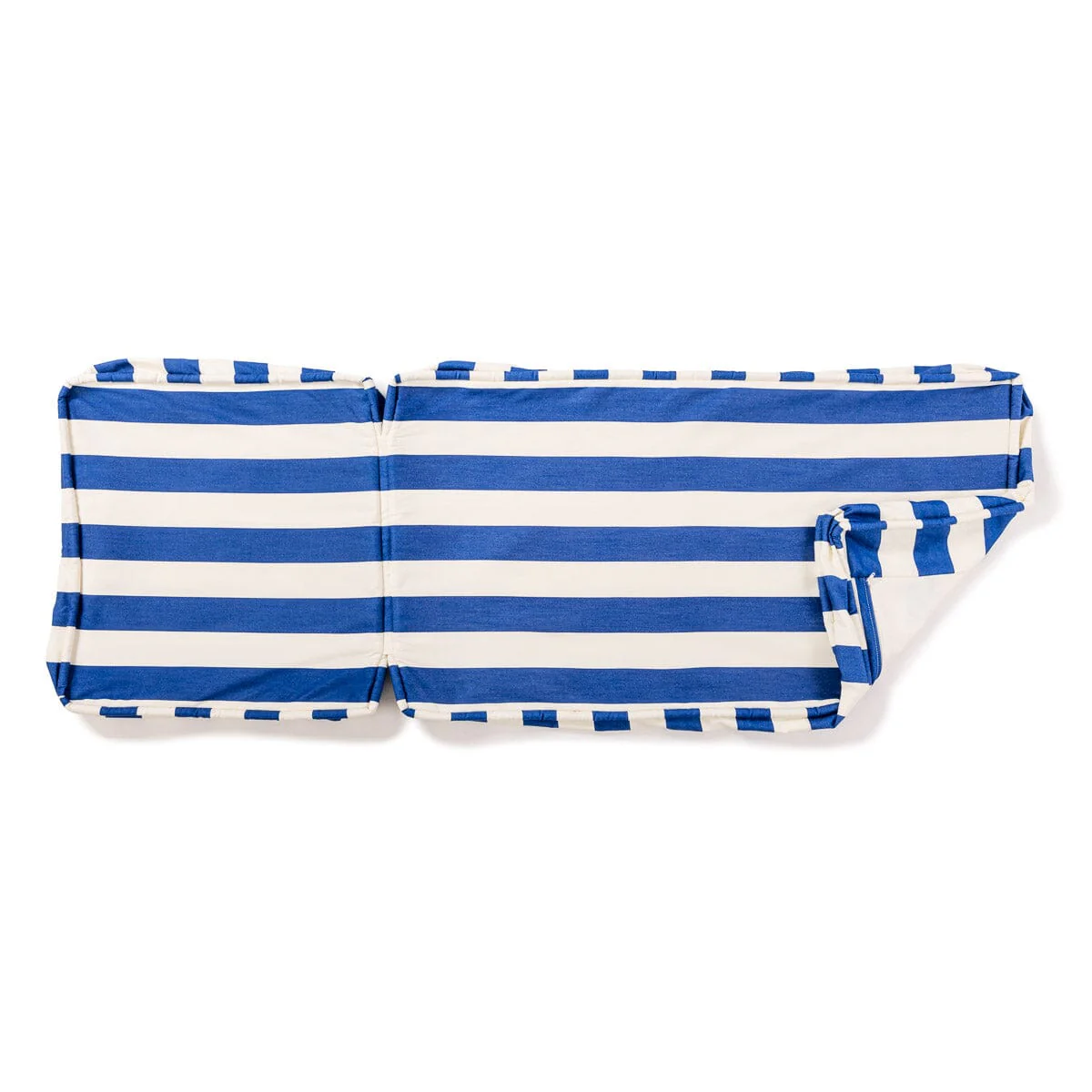 The Sun Lounger Slip Cover - Crew Mediterranean Blue Stripe