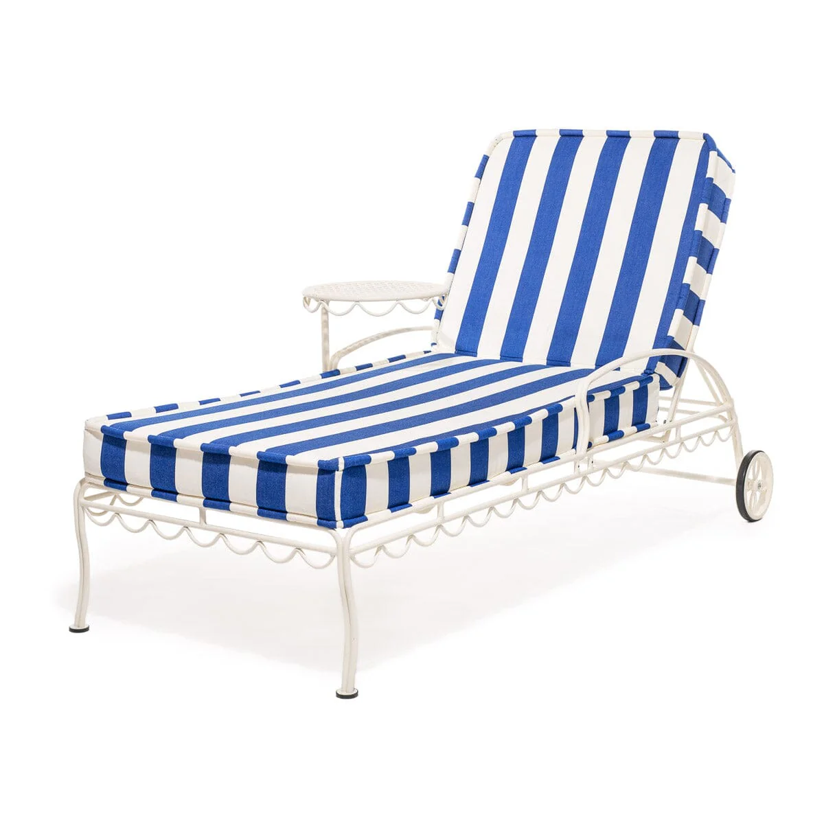 The Sun Lounger Slip Cover - Crew Mediterranean Blue Stripe - Image 3