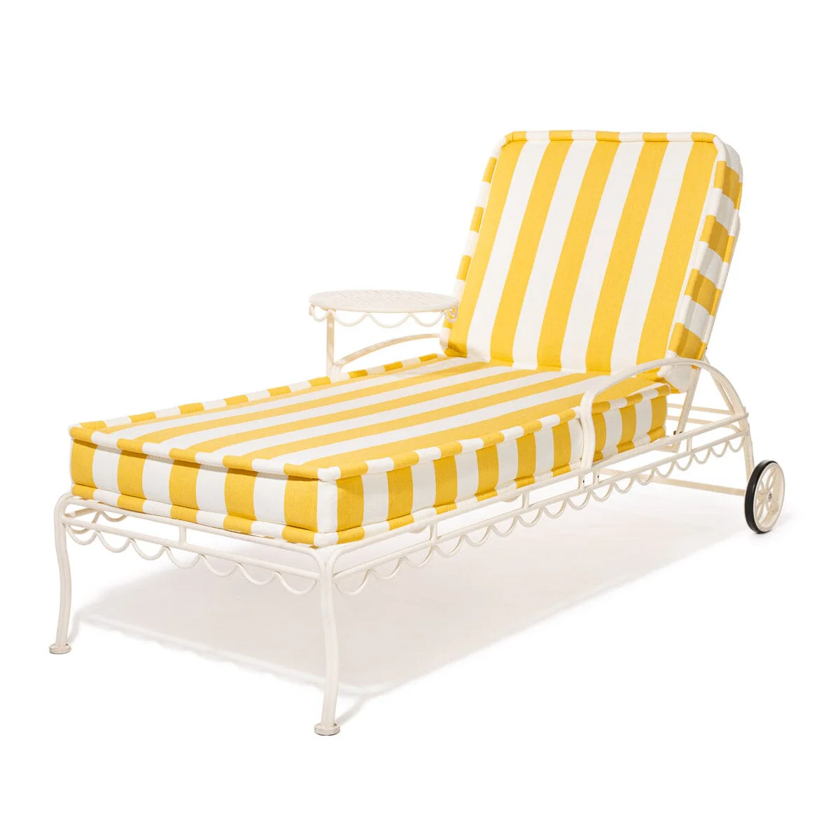 The Sun Lounger Slip Cover - Crew Mimosa Yellow Stripe - Image 3