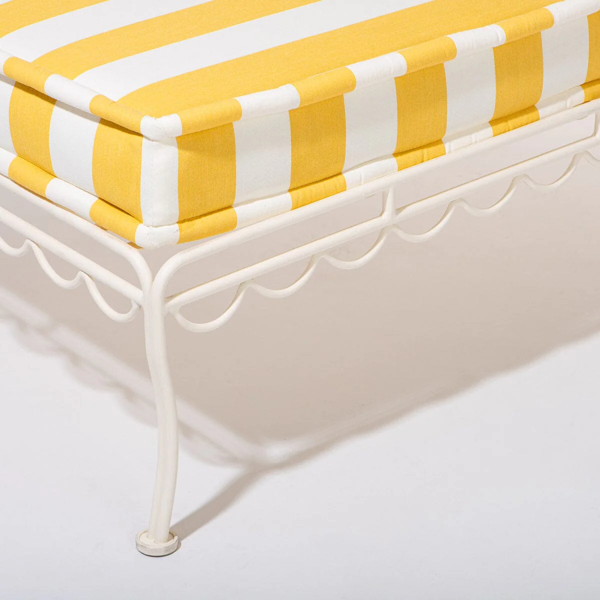 The Sun Lounger Slip Cover - Crew Mimosa Yellow Stripe - Image 5