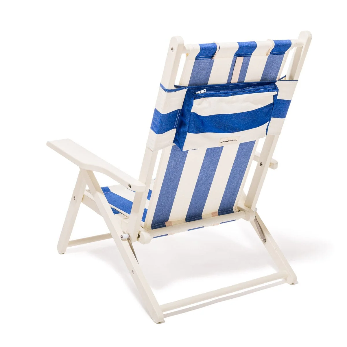 The Tommy Chair - Acacia White - Crew Mediterranean Blue Stripe - Image 4