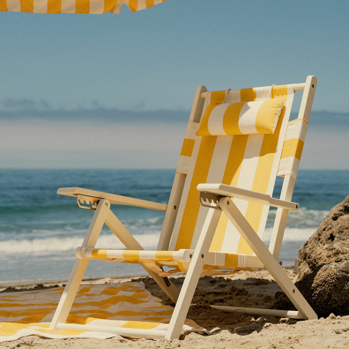 The Tommy Chair - Acacia White - Crew Mimosa Yellow Stripe - Image 8