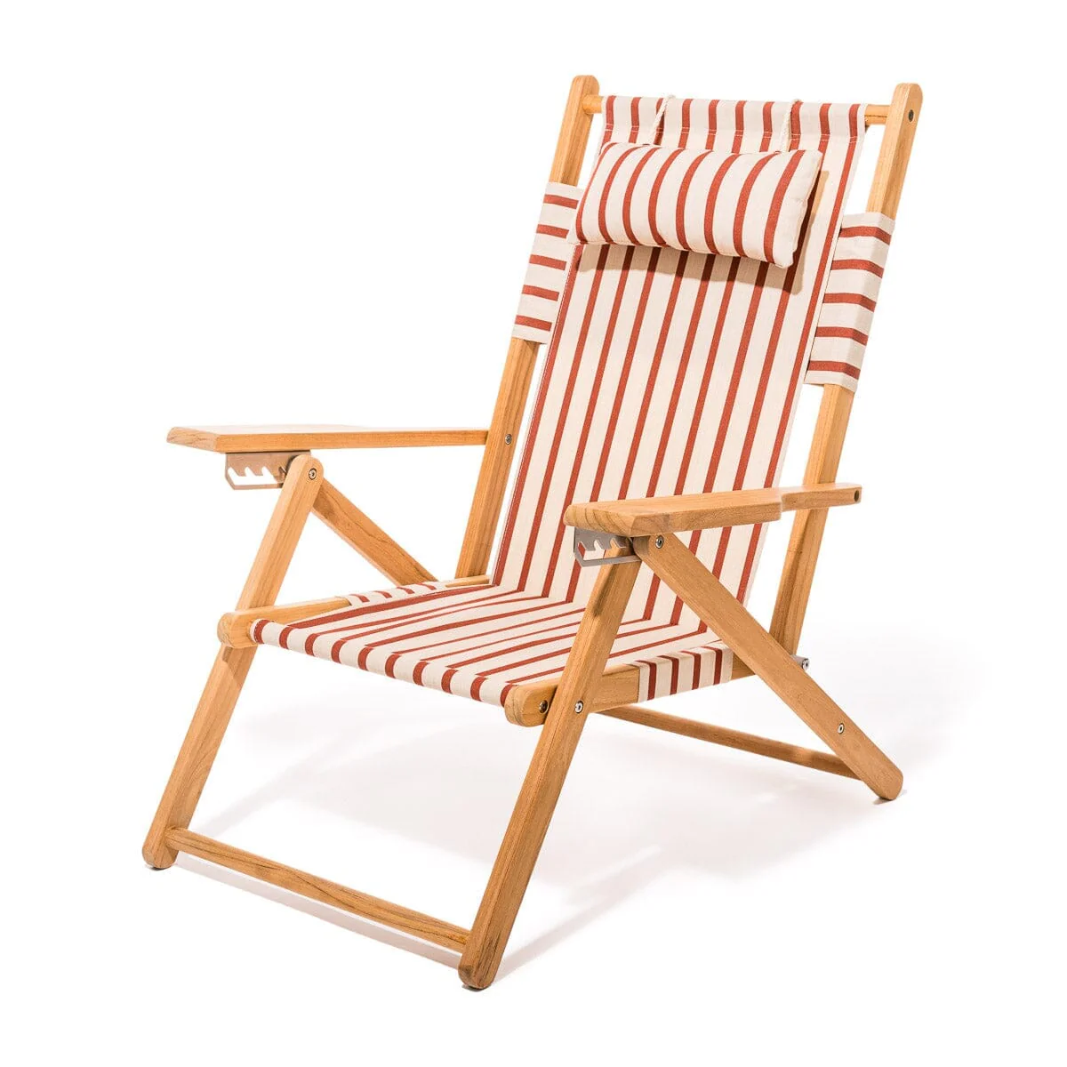 The Tommy Chair - Teak Natural - Monaco Le Sirenuse Stripe