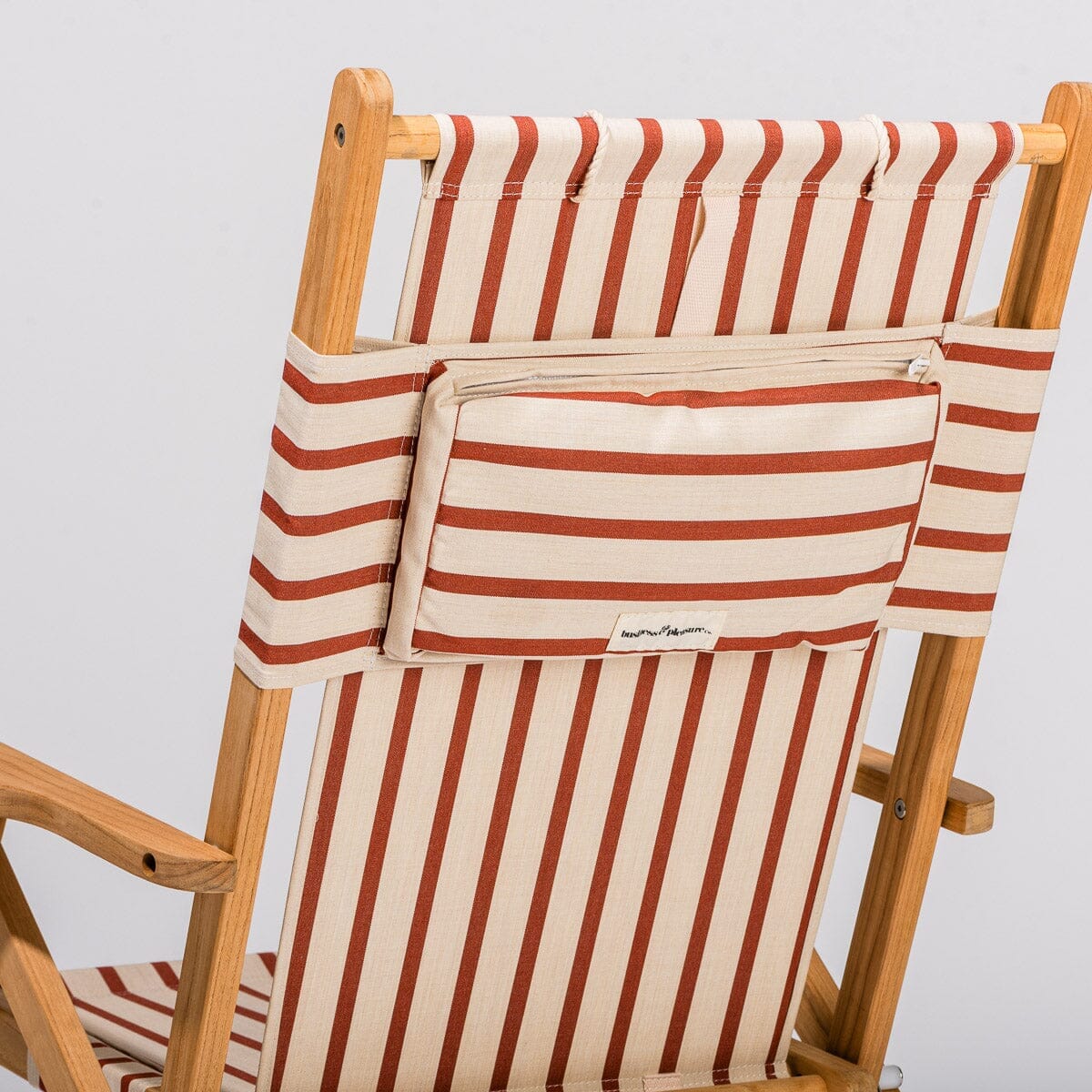 The Tommy Chair - Teak Natural - Monaco Le Sirenuse Stripe - Image 5