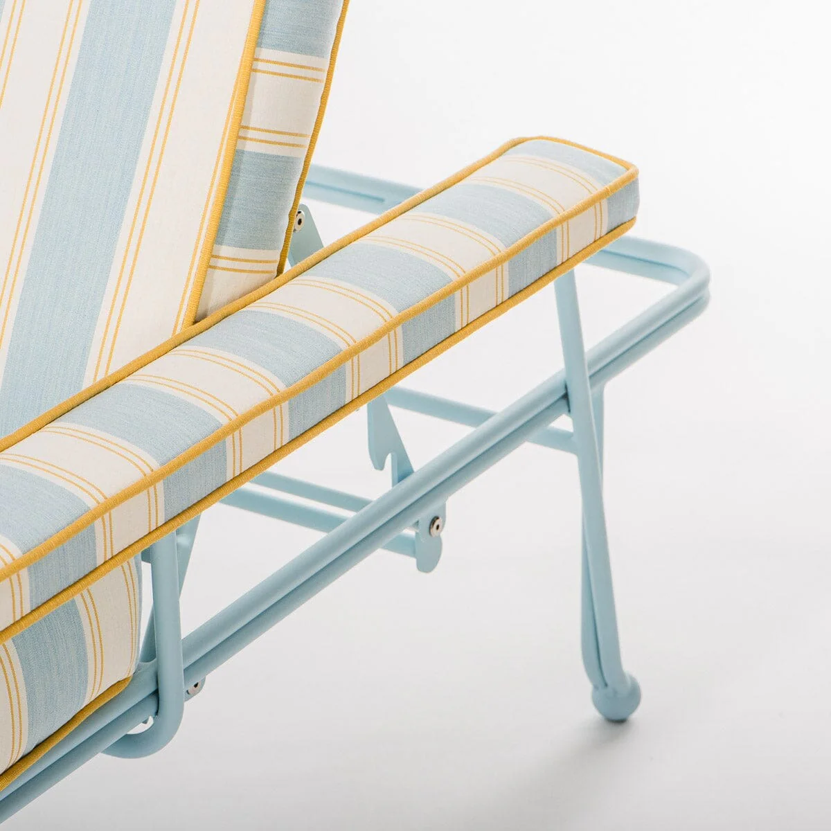 The Waterhouse Sun Lounger - Armrest Set - Tuuli Stripe Blue - Image 3