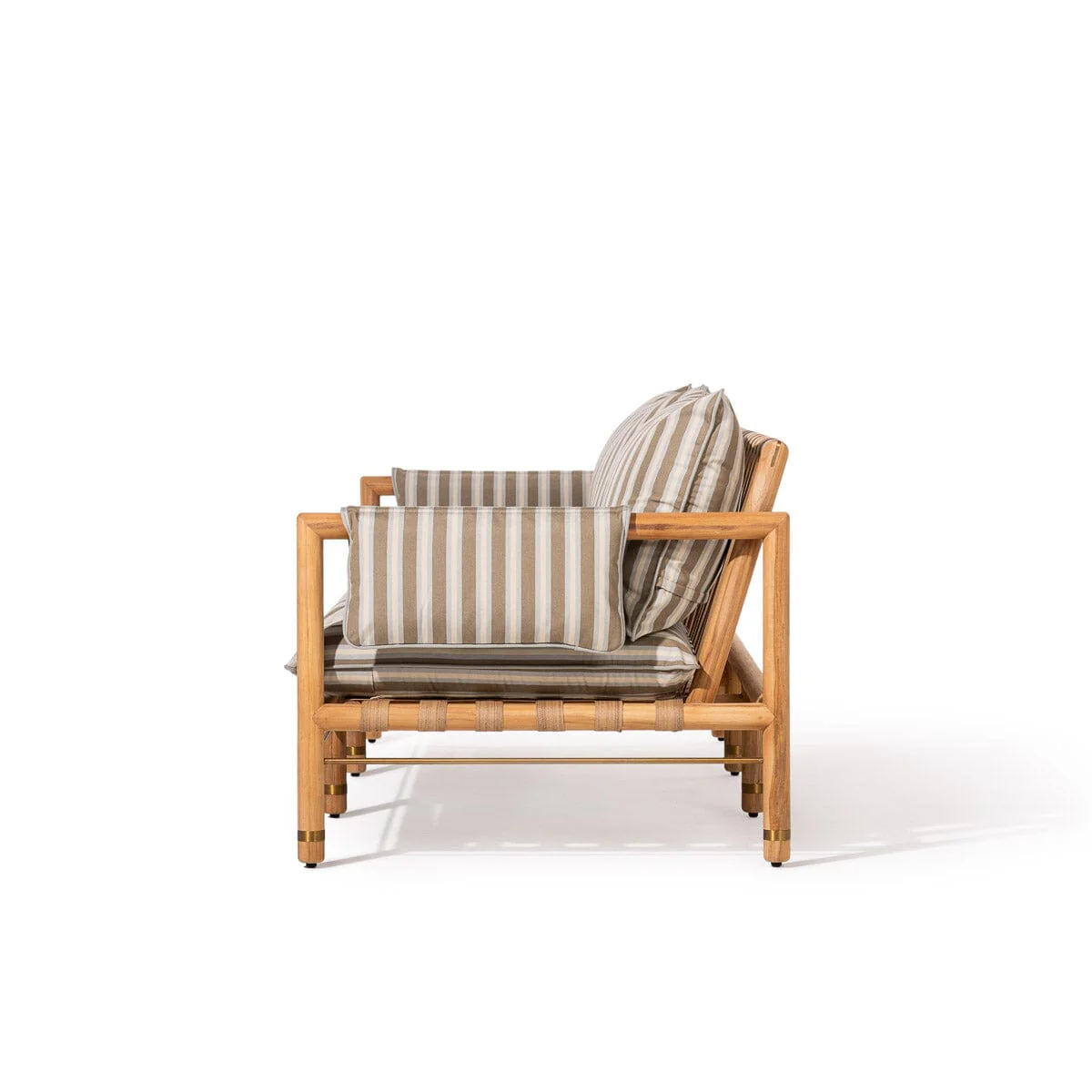 The WES Sofa x Jenni Kayne in California Stripe | Teakwood Frame - Image 4
