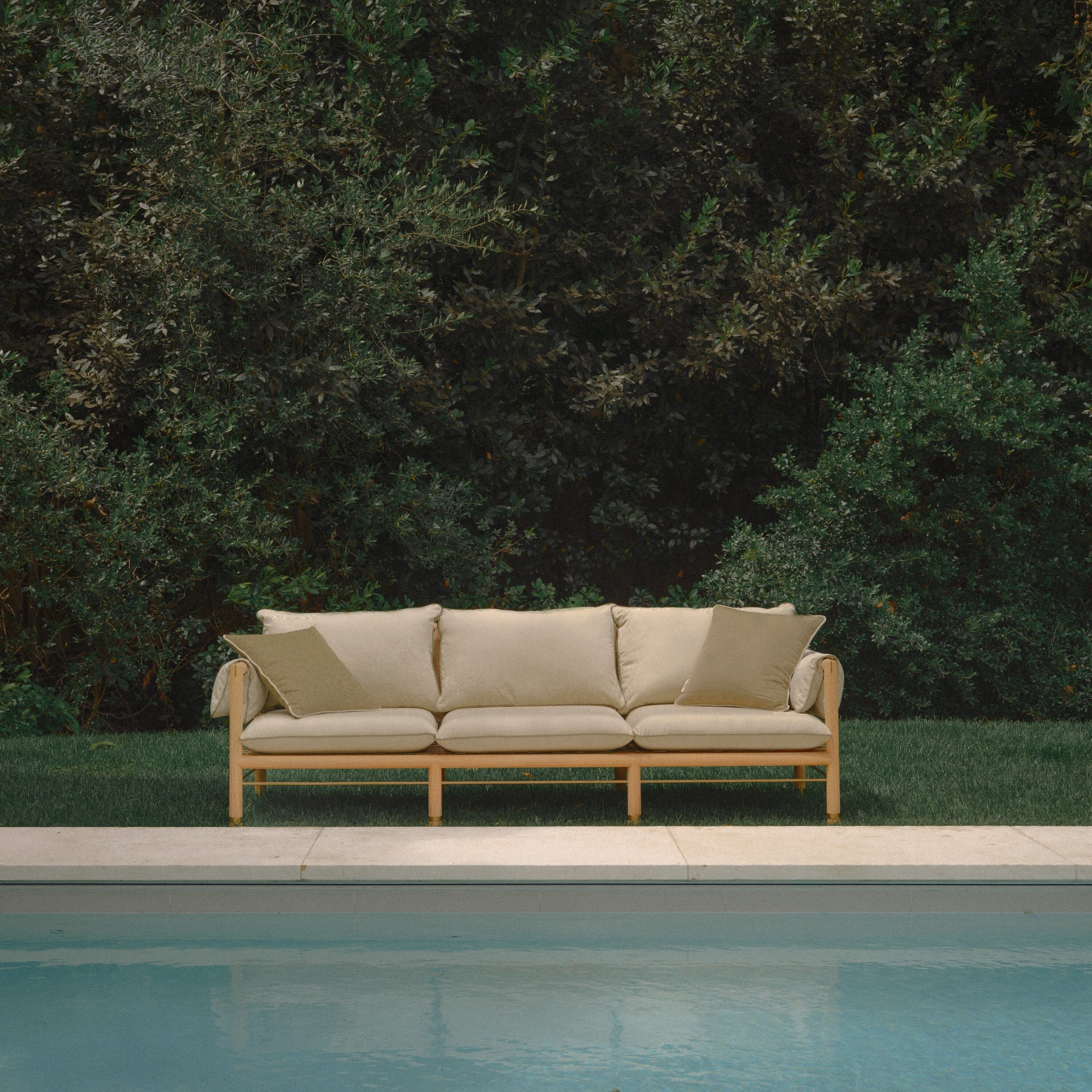 The WES Sofa x Jenni Kayne in Dune | Teakwood Frame - Image 9
